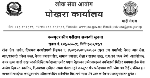 Lok Sewa Aayog Dipayal Nayab Subba Post Written Exam Result PublishedLok Sewa Aayog Dipayal Nayab Subba Post Written Exam Result Published