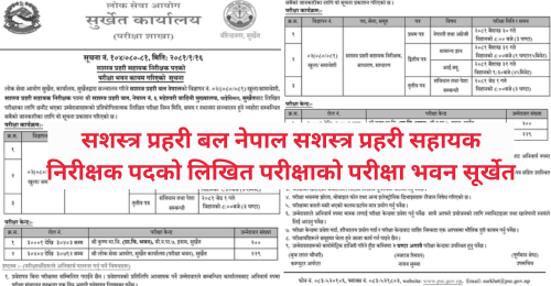 APF Nepal ASI Post Written Exam Center in Surkhet