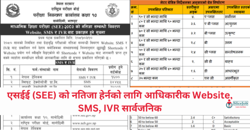 How to Check SEE Result 2080 Via Website, SMS, IVR
