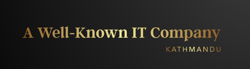 A Well-Known IT Company