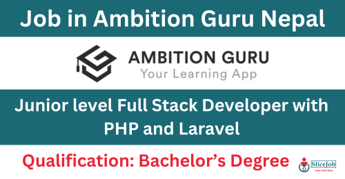 Junior level Full Stack Developer with PHP and Laravel :: Slicejob